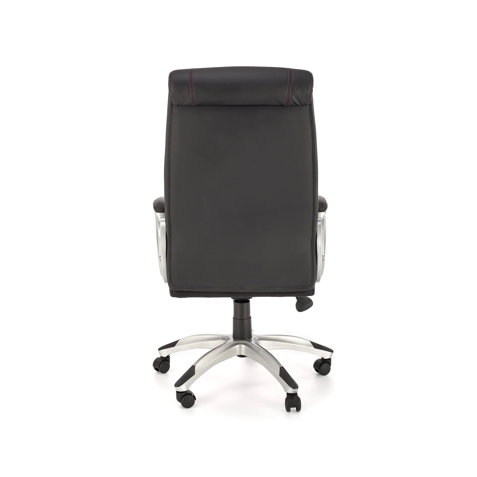 Scaun birou THOMAS, negru, piele ecologica/polipropilena, 62x70x115/122 cm