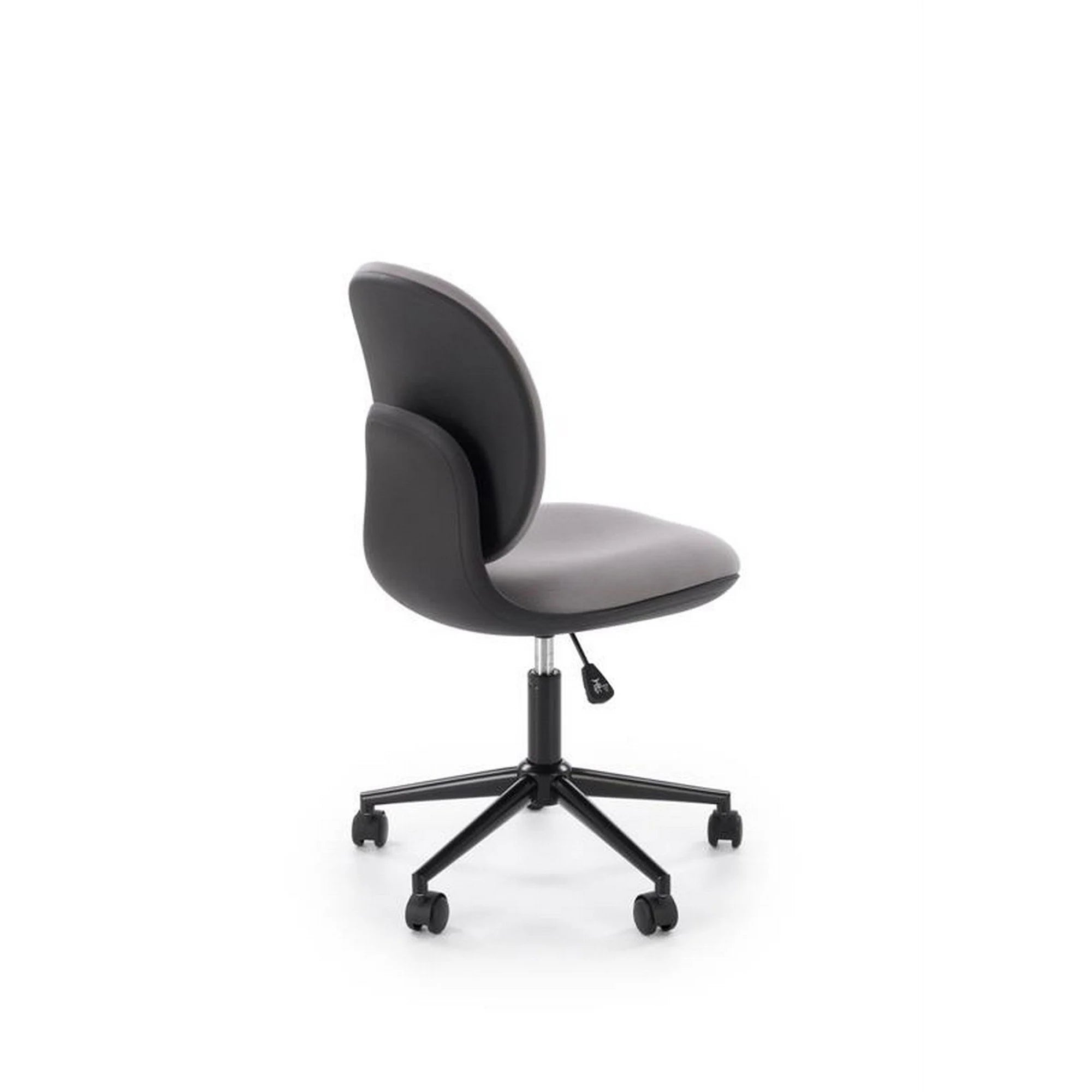 Scaun birou ORION, gri deschis/negru, stofa clasica/polipropilena, 46x55x89/99 cm