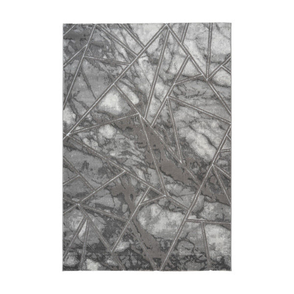 Covor MARMARIS 402, 80x150 cm, forma dreptunghiulara, fibre sintetice, gri