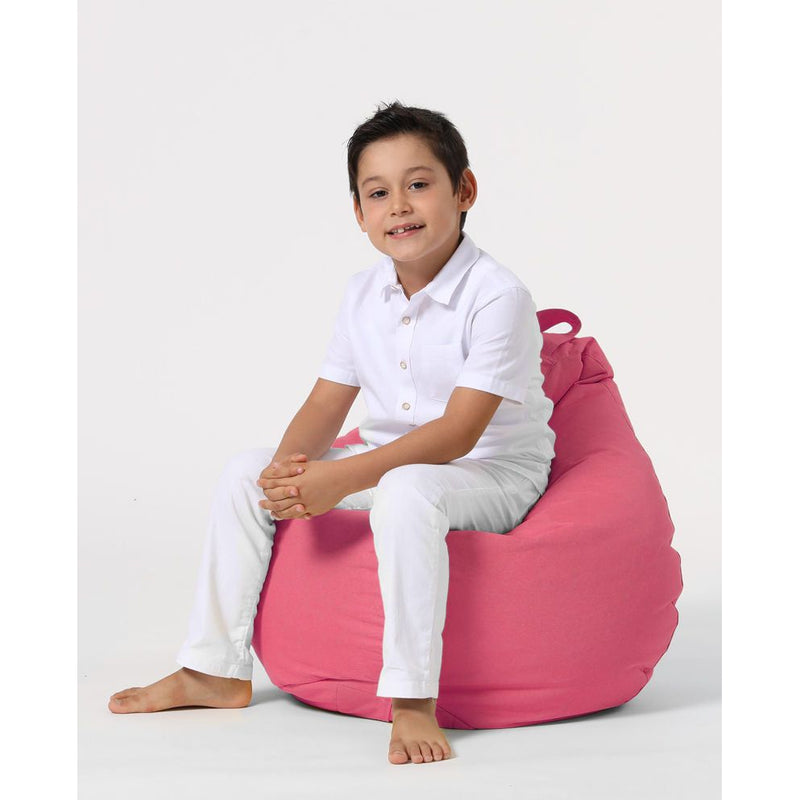 Fotoliu puf Premium Kids, poliester, roz, 60x60 cm