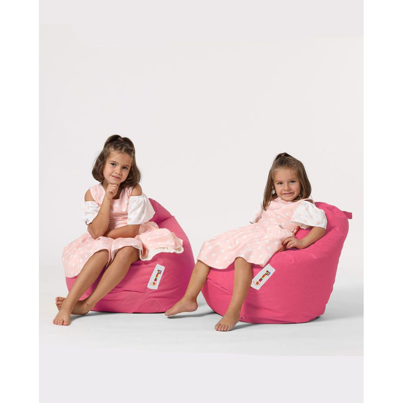 Fotoliu puf Premium Kids, poliester, roz, 60x60 cm