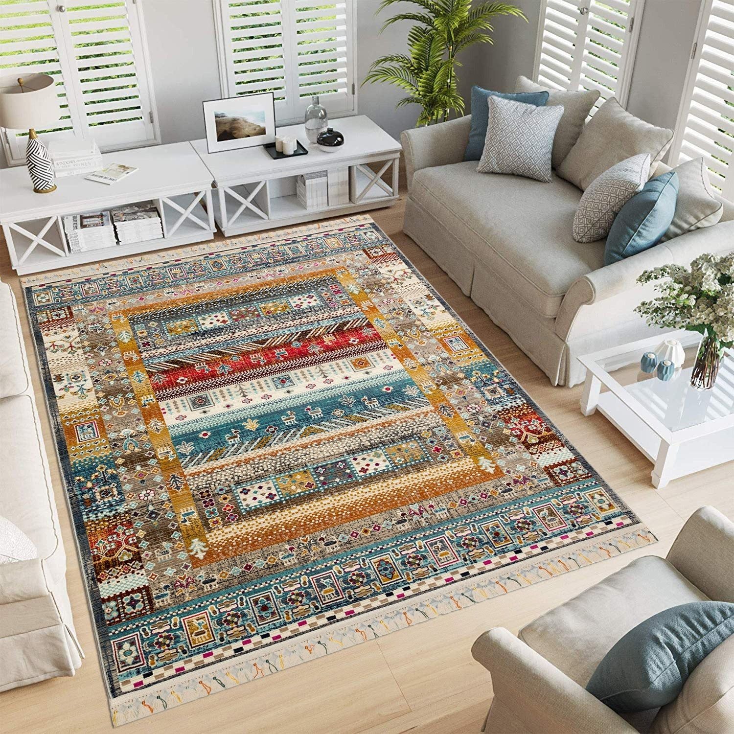 Covor MULTY, 80x150 cm, forma dreptunghiulara, polipropilena, multicolor