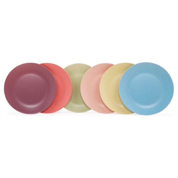 Set 6 farfurii 275KRM1396, multicolor, ceramica, 25x4 cm