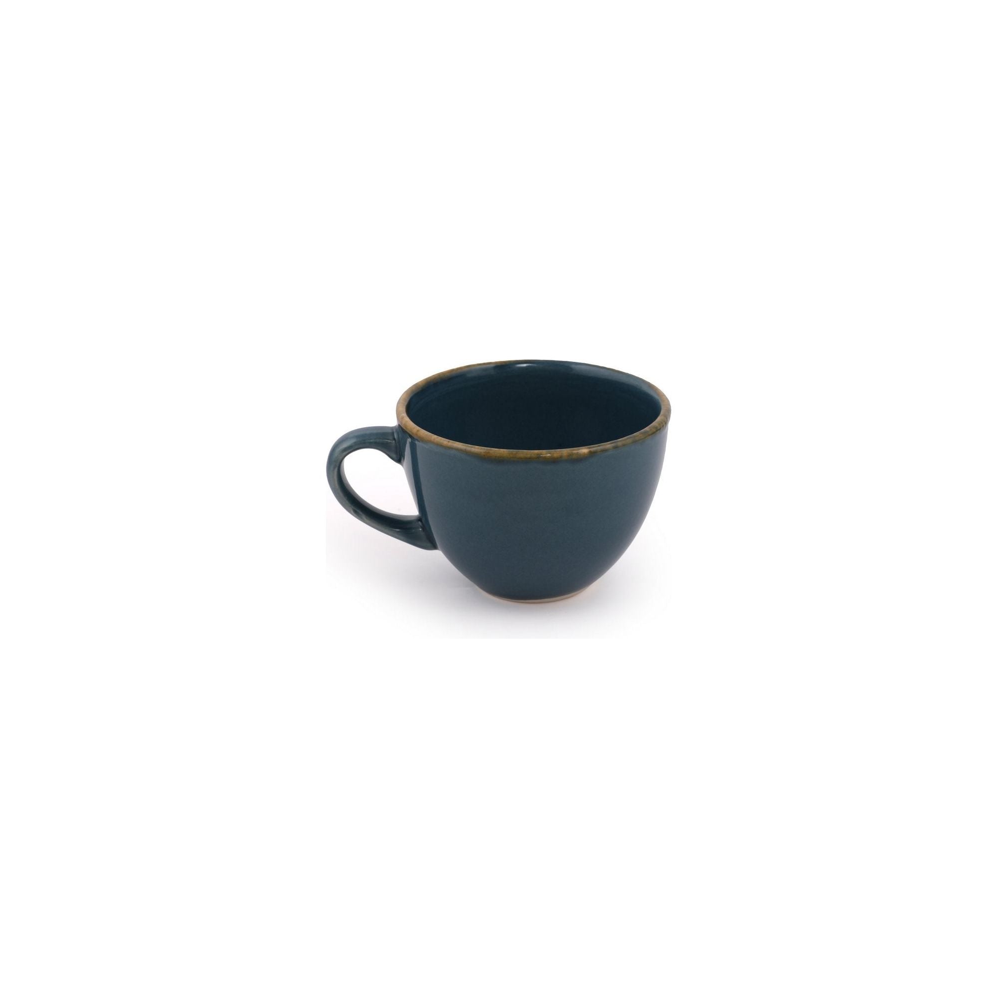 Set 2 cesti cu 2 farfurii 275KRM1495, turcoaz, ceramica, 215 ml