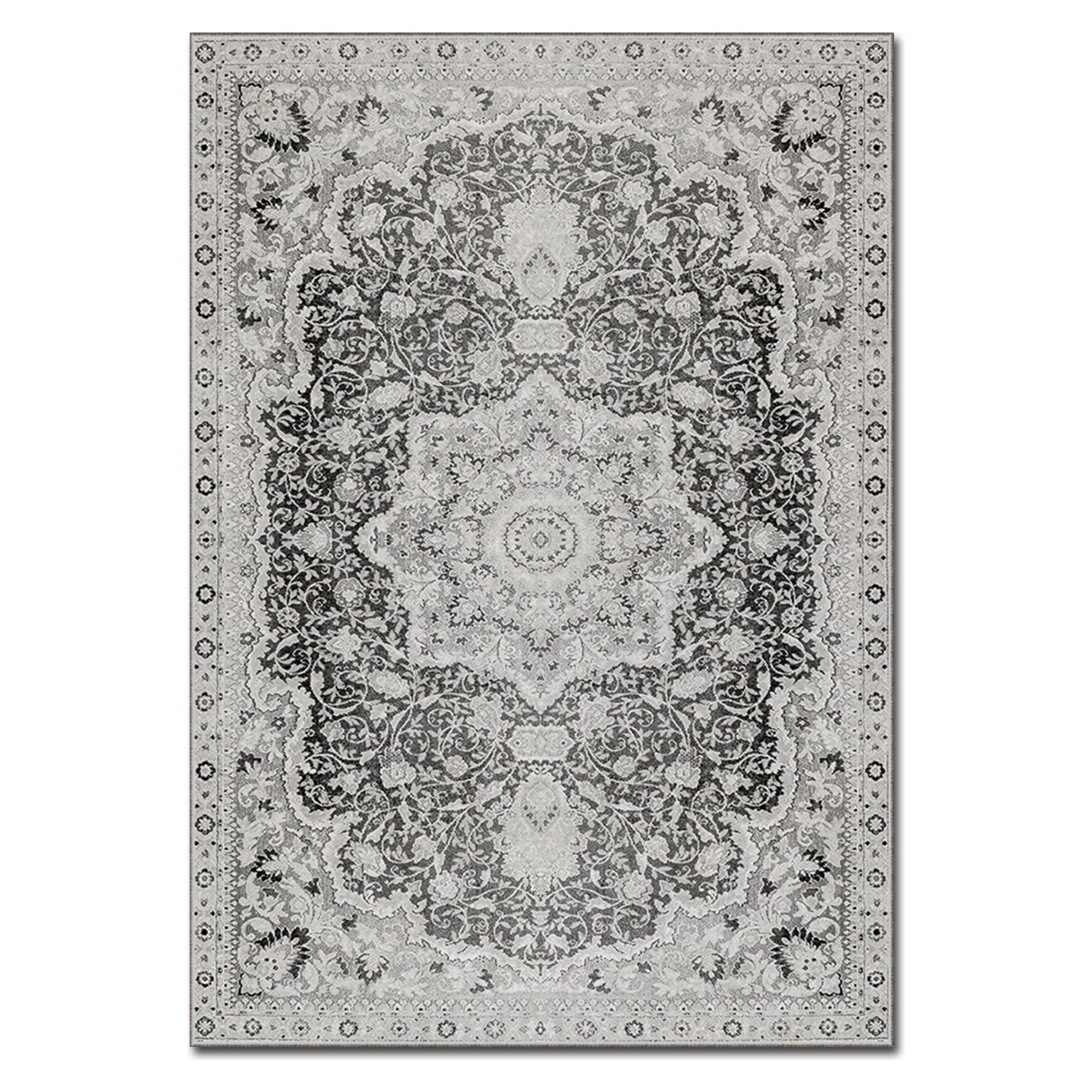 Covor, 160x230 cm, forma dreptunghiulara, material poliester, gri, ASR CRPT-68