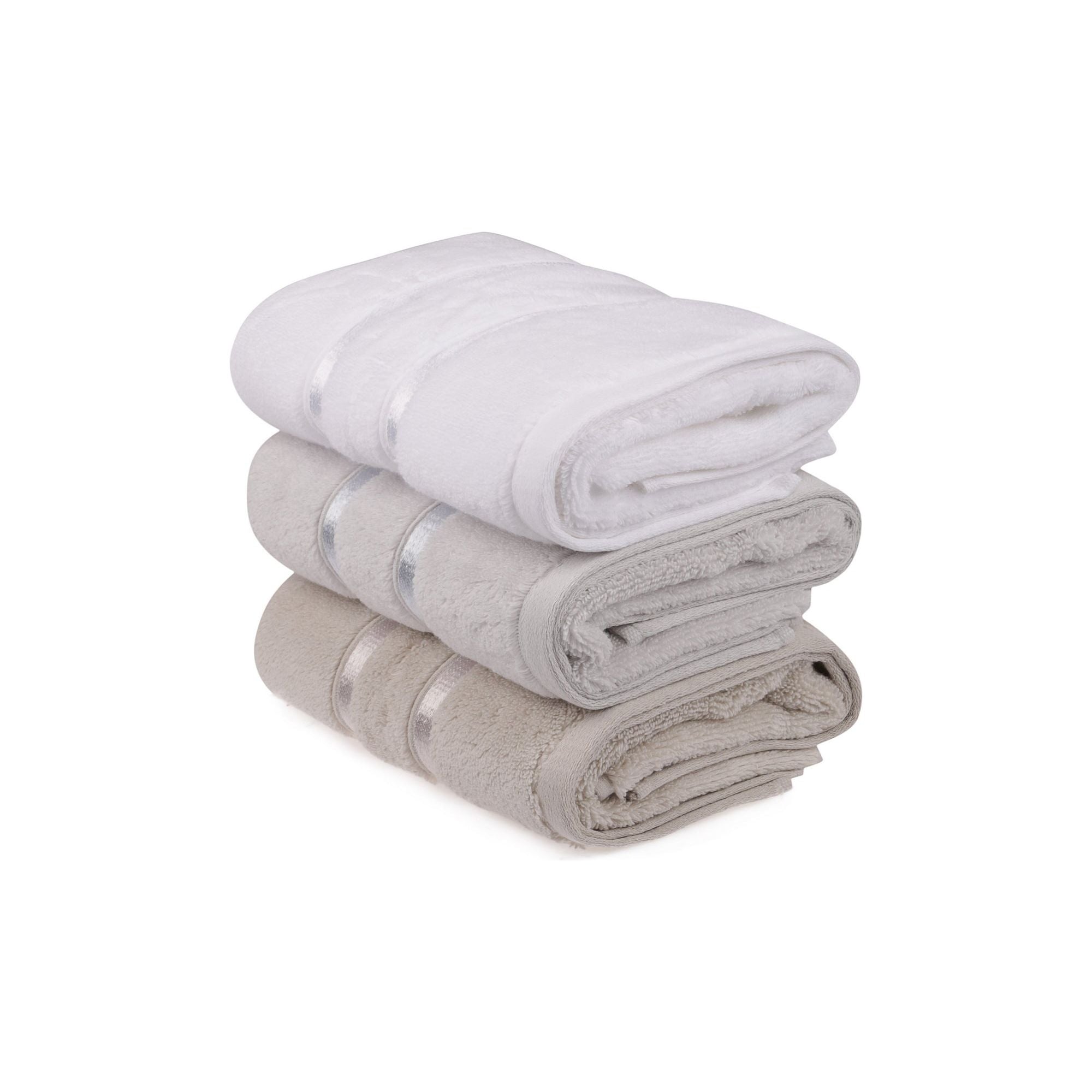 Set 3 prosoape baie DOLCE, multicolor, bumbac, 50x90 cm