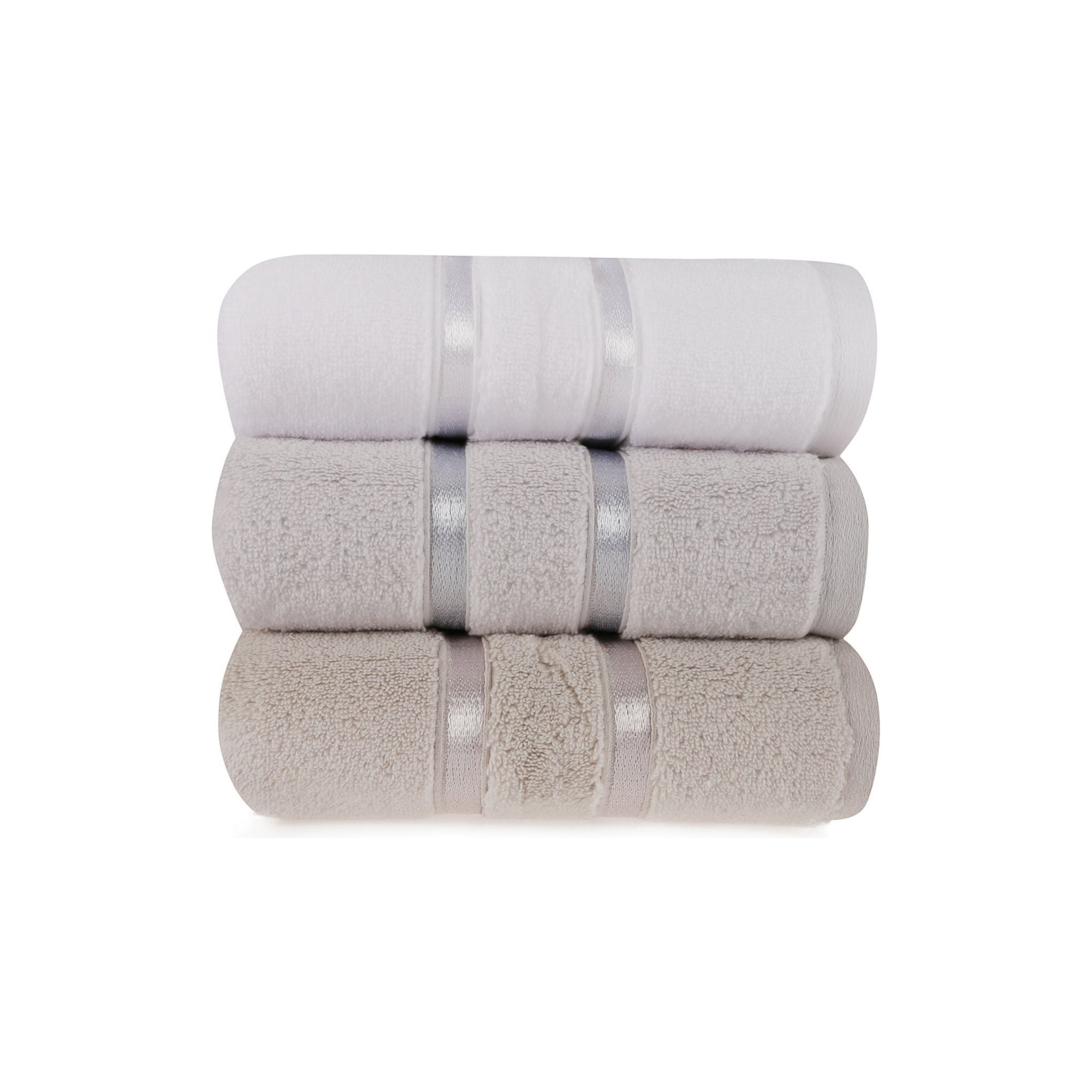 Set 3 prosoape baie DOLCE, multicolor, bumbac, 50x90 cm
