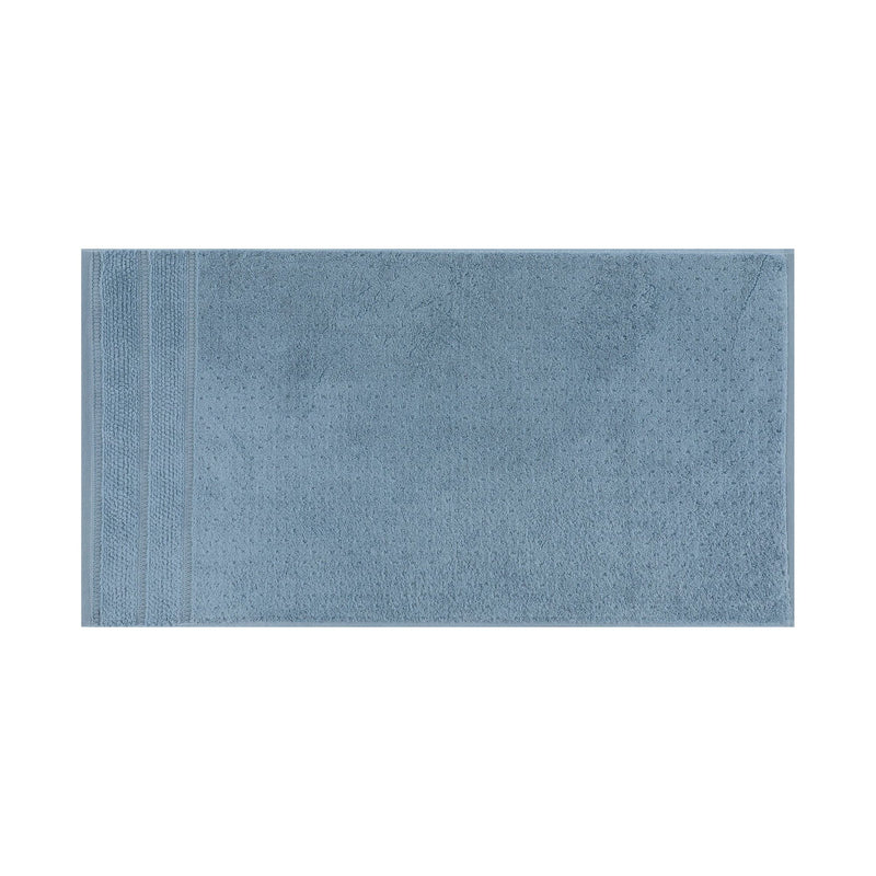 Set 2 prosoape de baie Arella, albastru, bumbac micro 100%, 50x90 cm