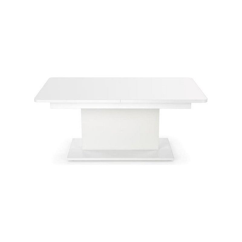 Masa extensibila BUSETTI, alb mat, PAL, 126/167x70x56/74 cm