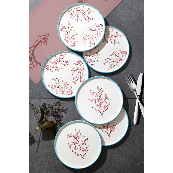 Set 6 farfurii pentru desert Tokyo - Wildflower, multicolor, 100% ceramica, 21 cm