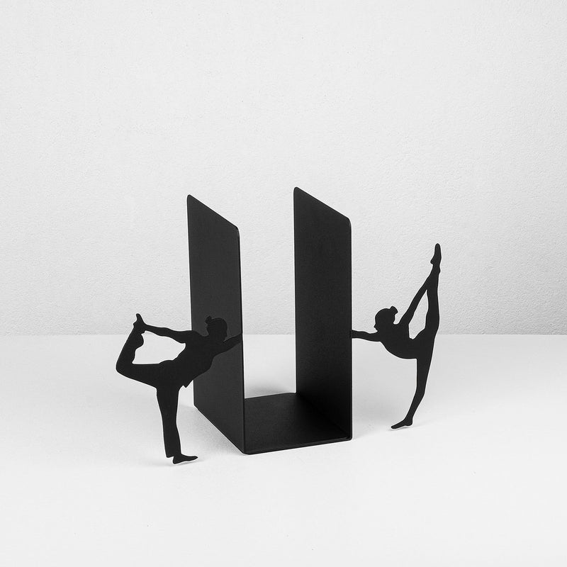 Suport de carti Kitap-8, 100% metal, negru, 34x14x22 cm