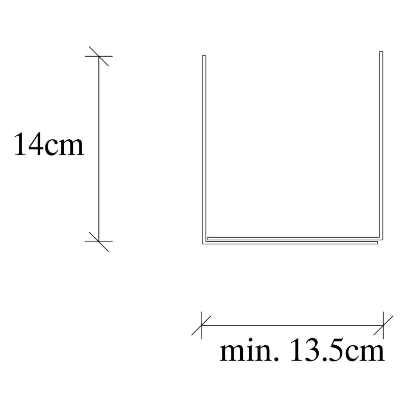 Suport de carti Kitap, negru, metal, 13x13x14 cm