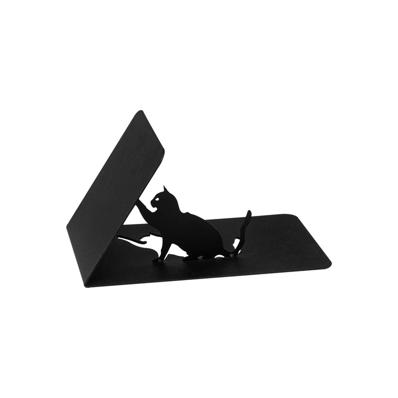 Suport de carti Kitap-20, 100% metal, negru, 26x13x12 cm