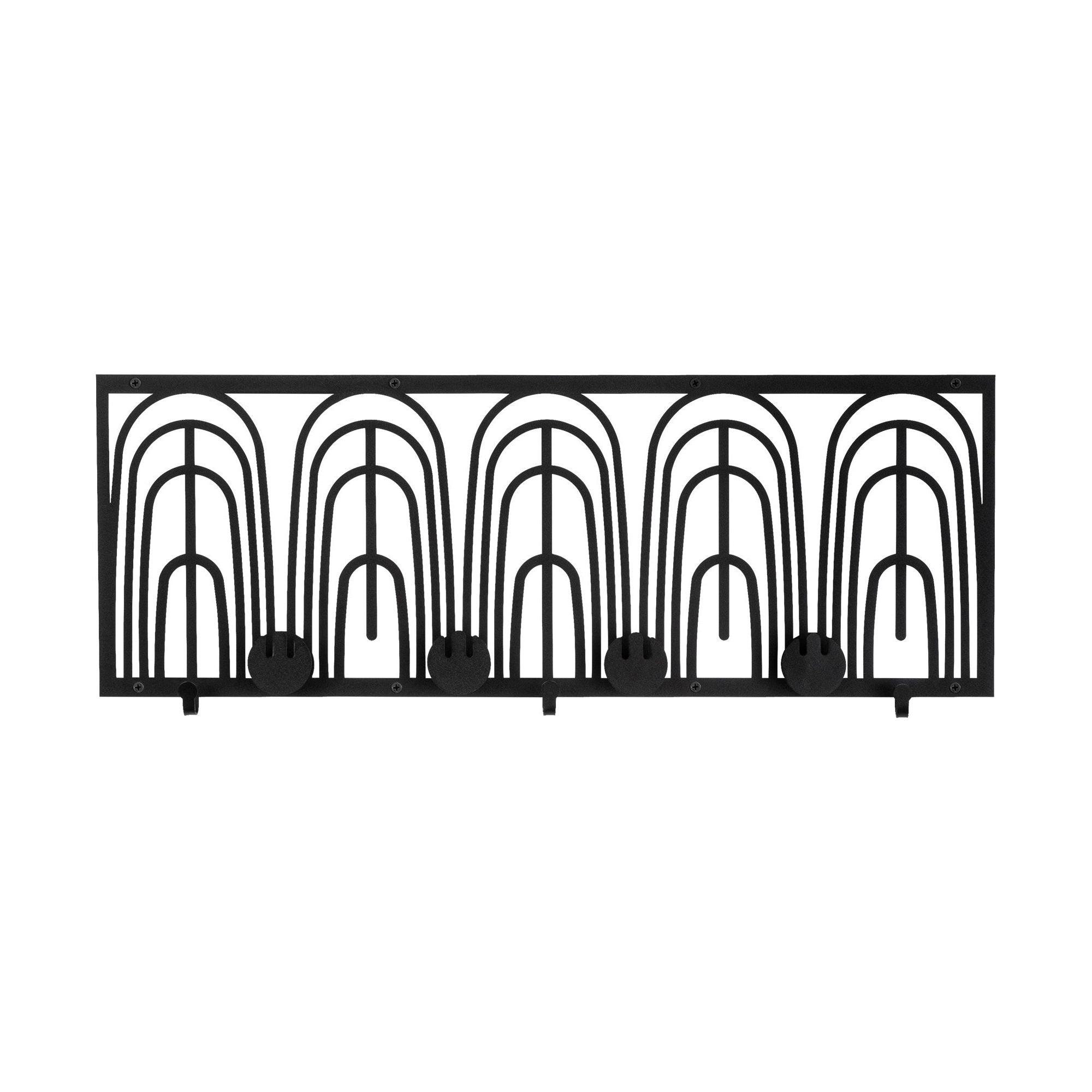 Cuier WSH-013, negru, metal, 70x3x27 cm