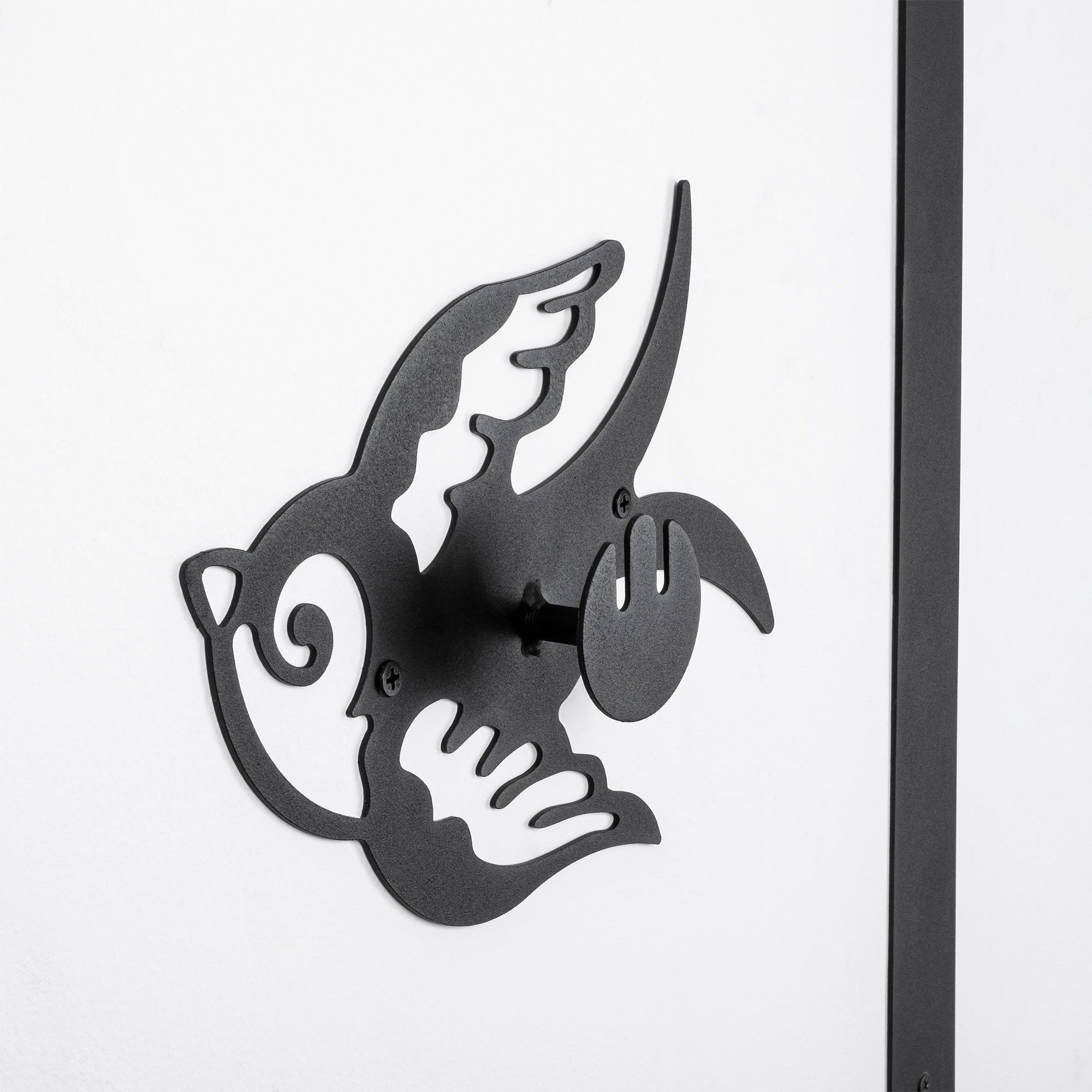 Cuier HAYAT WSH-022, negru, metal, 117x4x221 cm