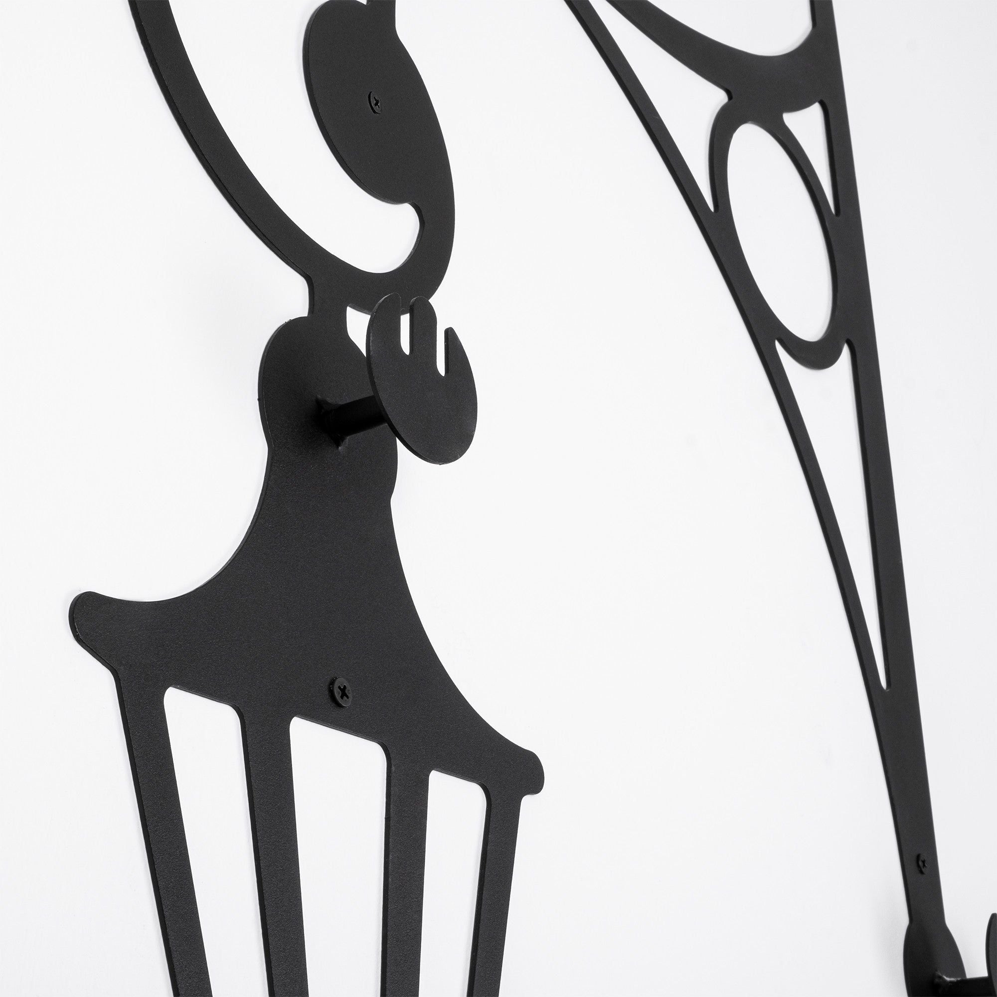 Cuier HAYAT WSH-022, negru, metal, 117x4x221 cm