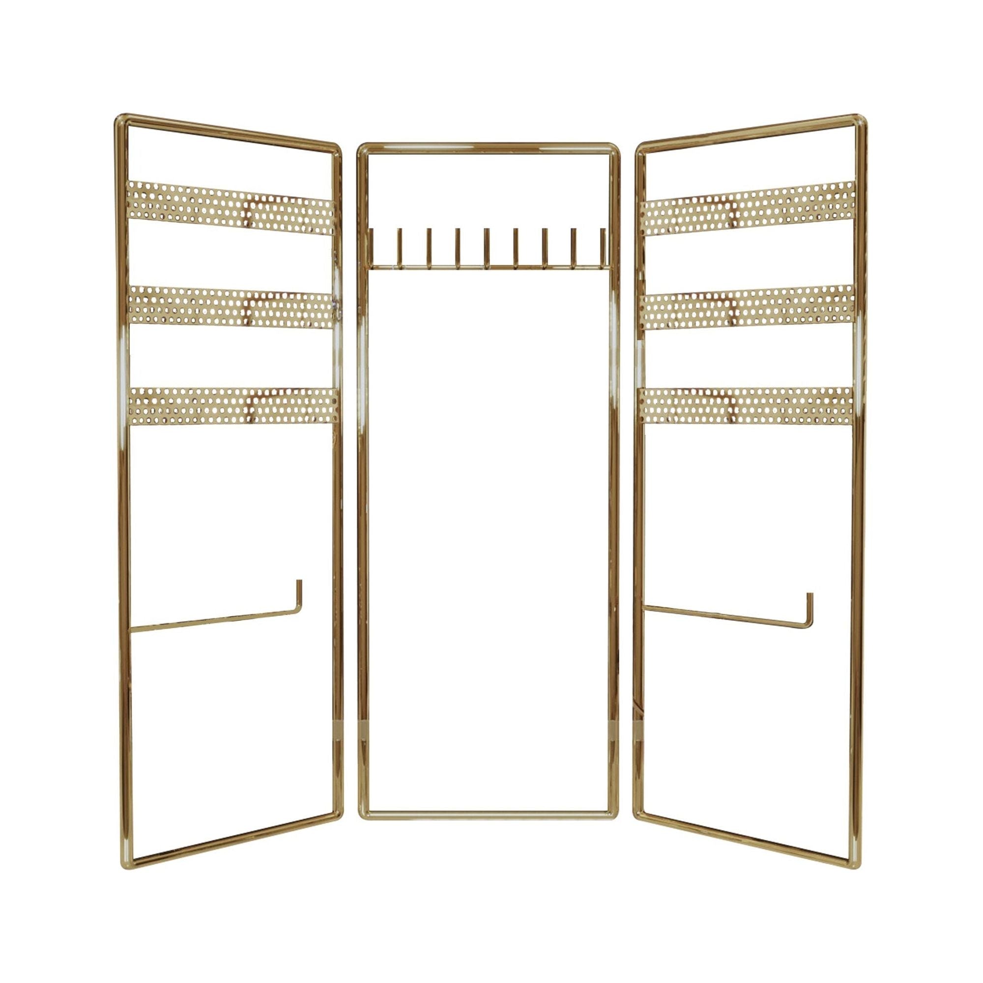 Suport bijuterii 498HFT1116, auriu, metal, 40x4x45 cm