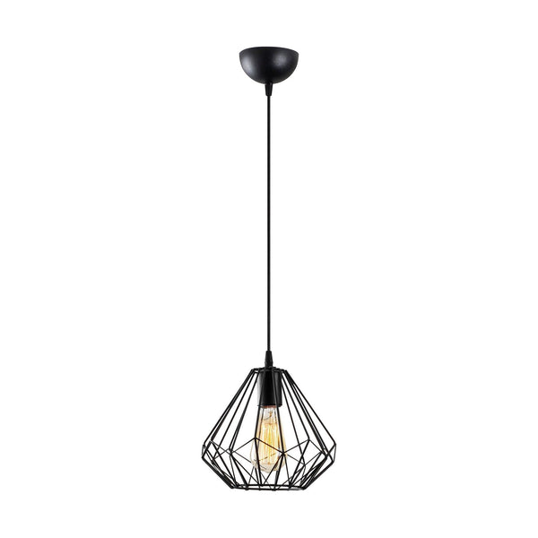 Lustra 704-S, negru, metal, 23x37-117 cm