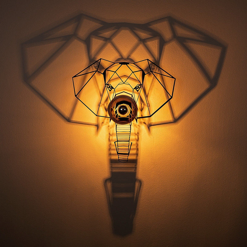 Lampa de perete 589 - A, negru, metal, 45x12x45 cm