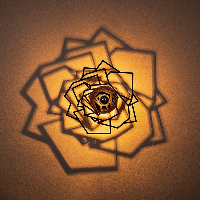Lampa de perete 596-A, negru, 40x12x40 cm