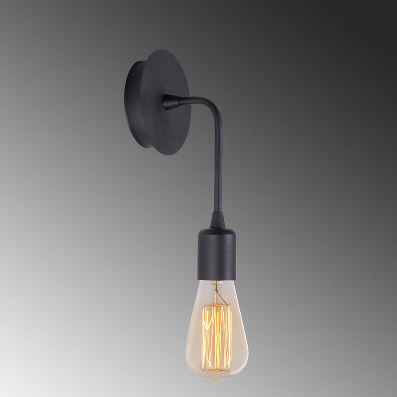 Lampa de perete Dartini-MR-887, negru, metal, 6x12x27 cm