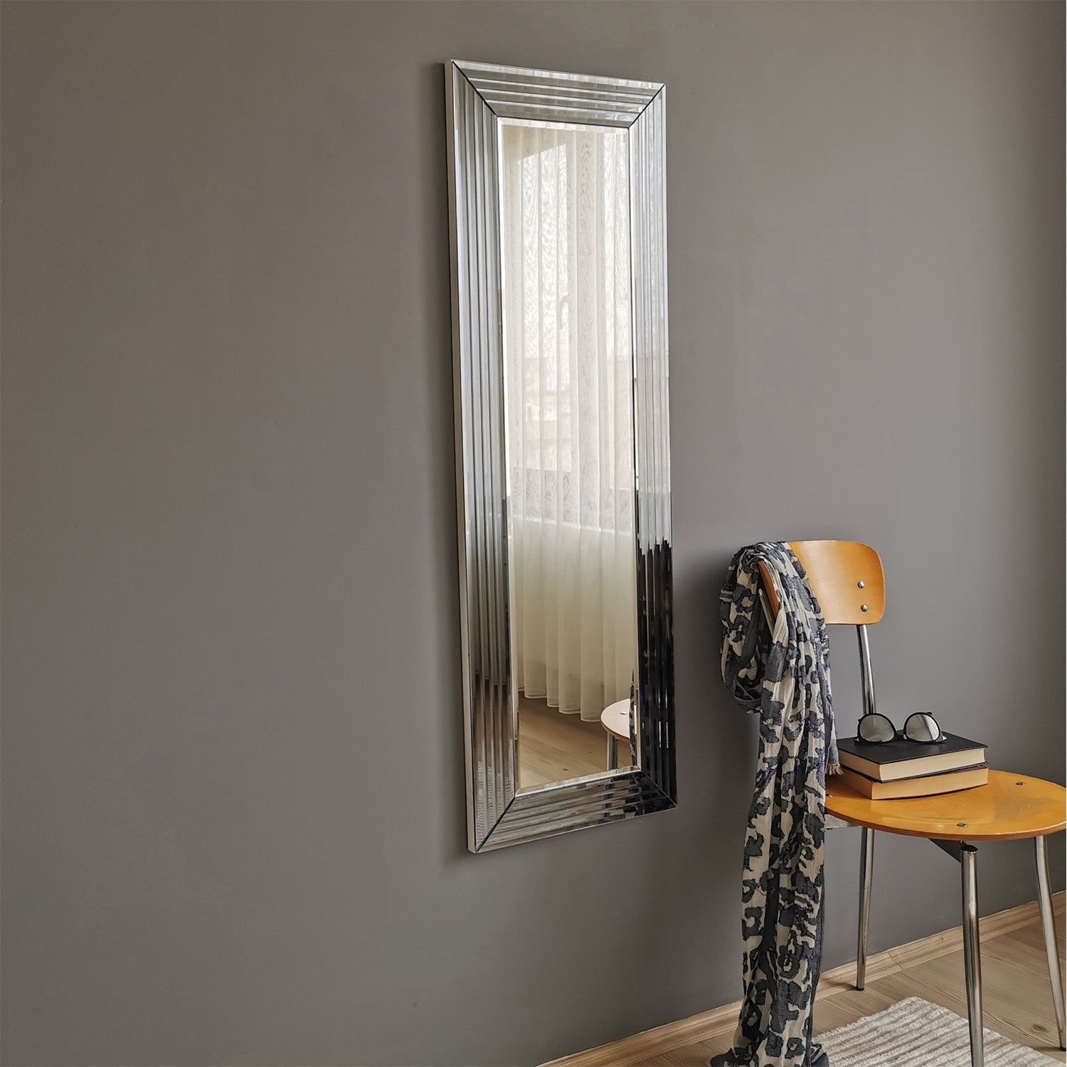 Oglinda A302D, argintiu, 40x2x120 cm