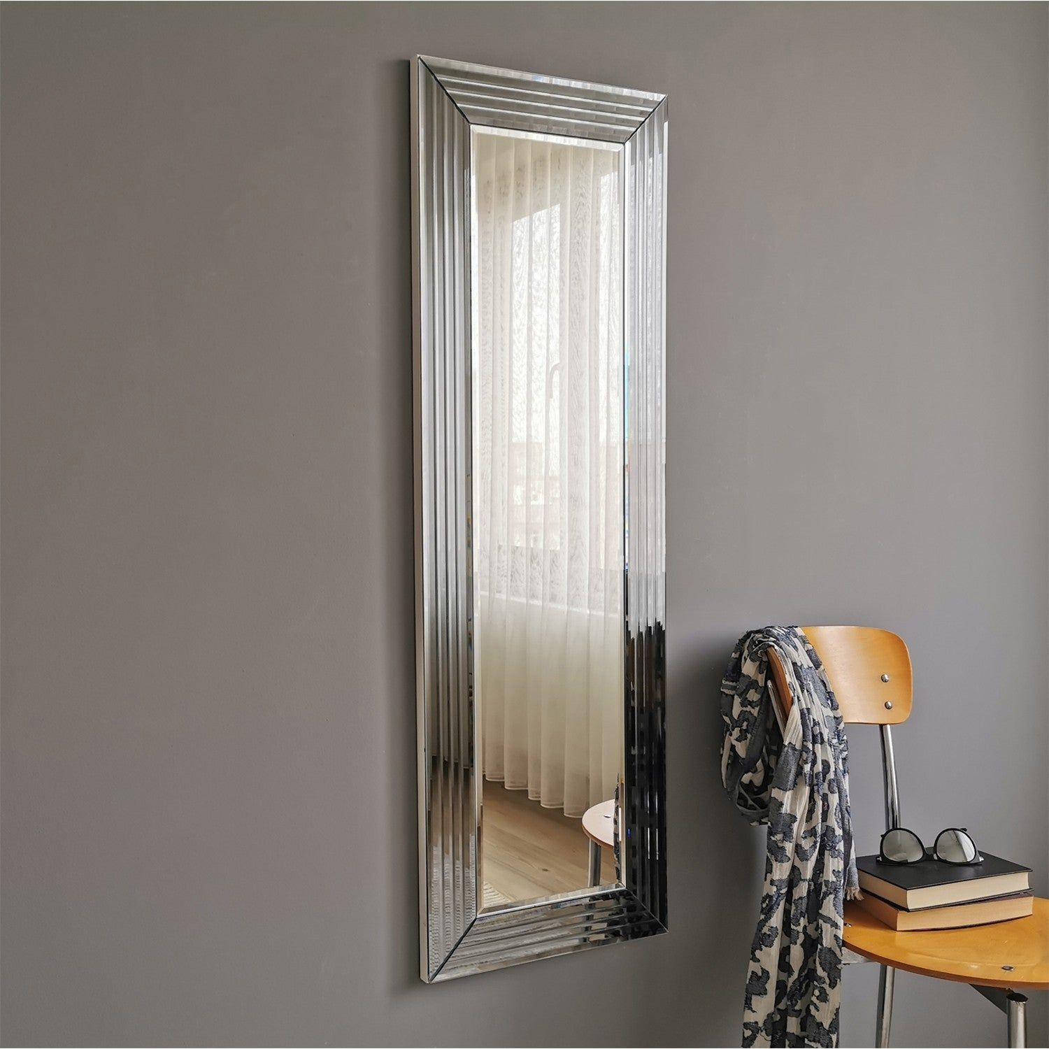 Oglinda A302D, argintiu, 40x2x120 cm