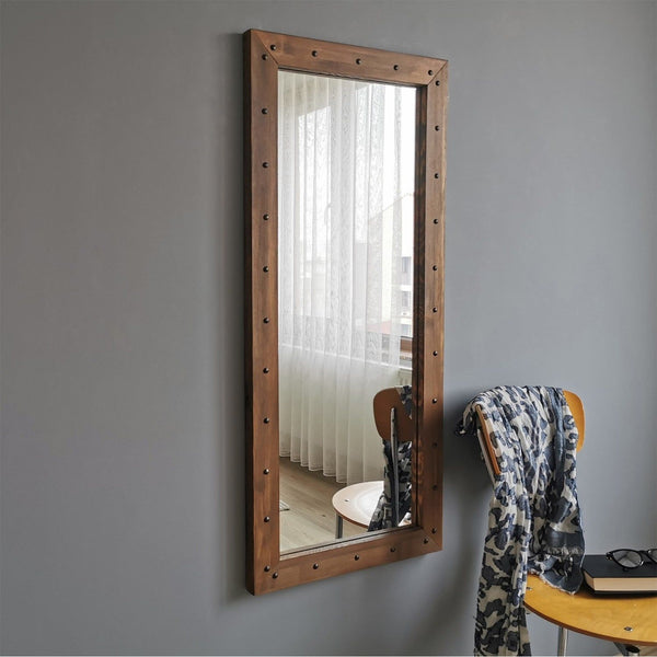 Oglinda Z50110CV, lemn masiv de pin 100%, 50x110x3 cm