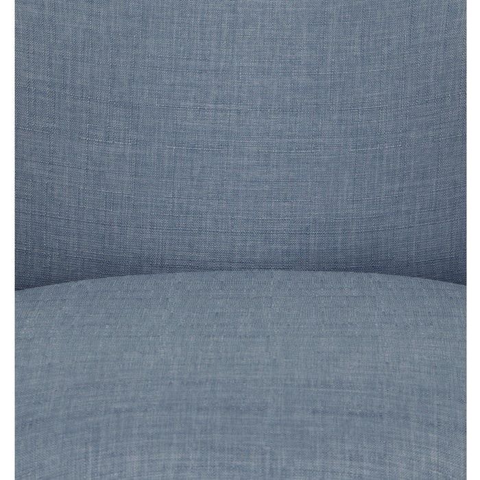 Taburet Nice, albastru deschis, stofa/lemn, 60x67x66 cm