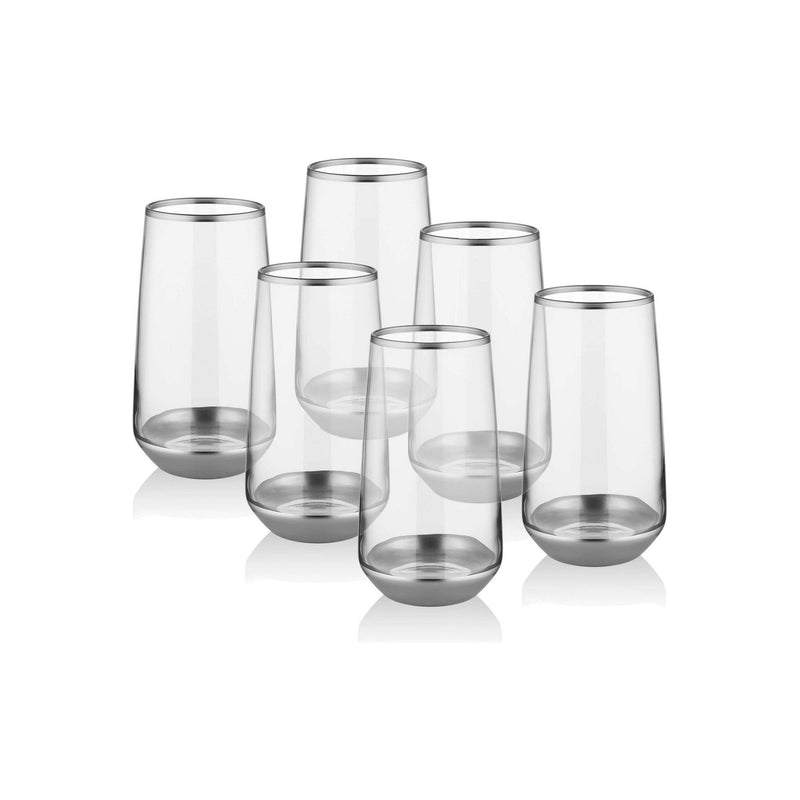 Set pahare din sticla 6 buc GLM0010, transparent, 100% sticla, 15x7x7 cm