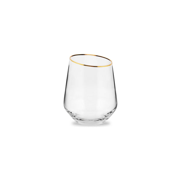 Set pahare din sticla 6 buc GNA0003, auriu, 100% sticla, 8x8x9 cm