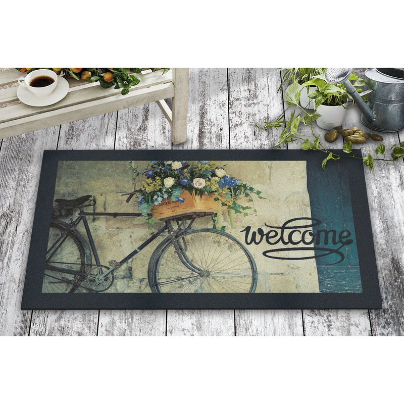 Covoras din pasla Bicycle, multicolor, pasla netesuta/ PVC, 45x70 cm