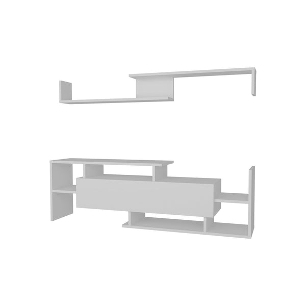 Mobilier living DREAM, alb, PAL melaminat, 2 piese