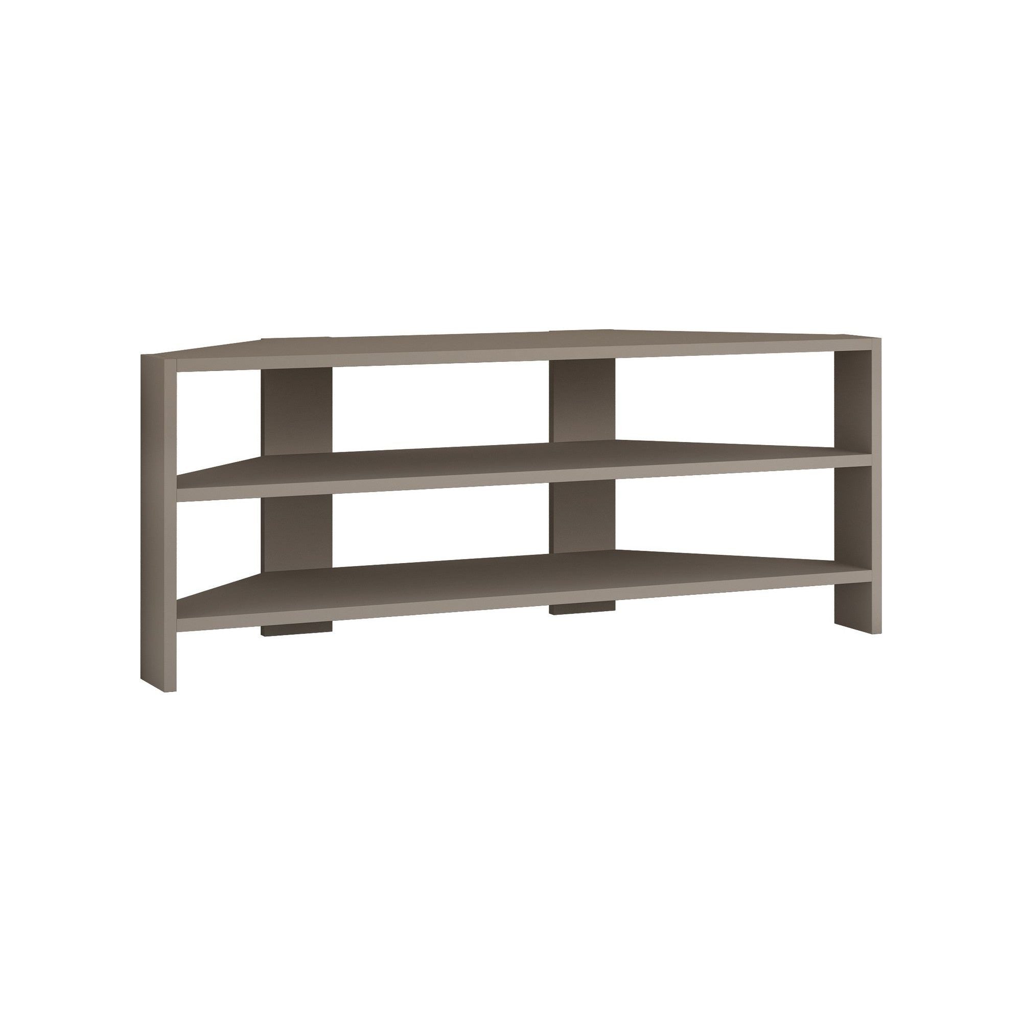 Comoda TV THALES CORNER, bej, PAL melaminat, 114x36x45 cm