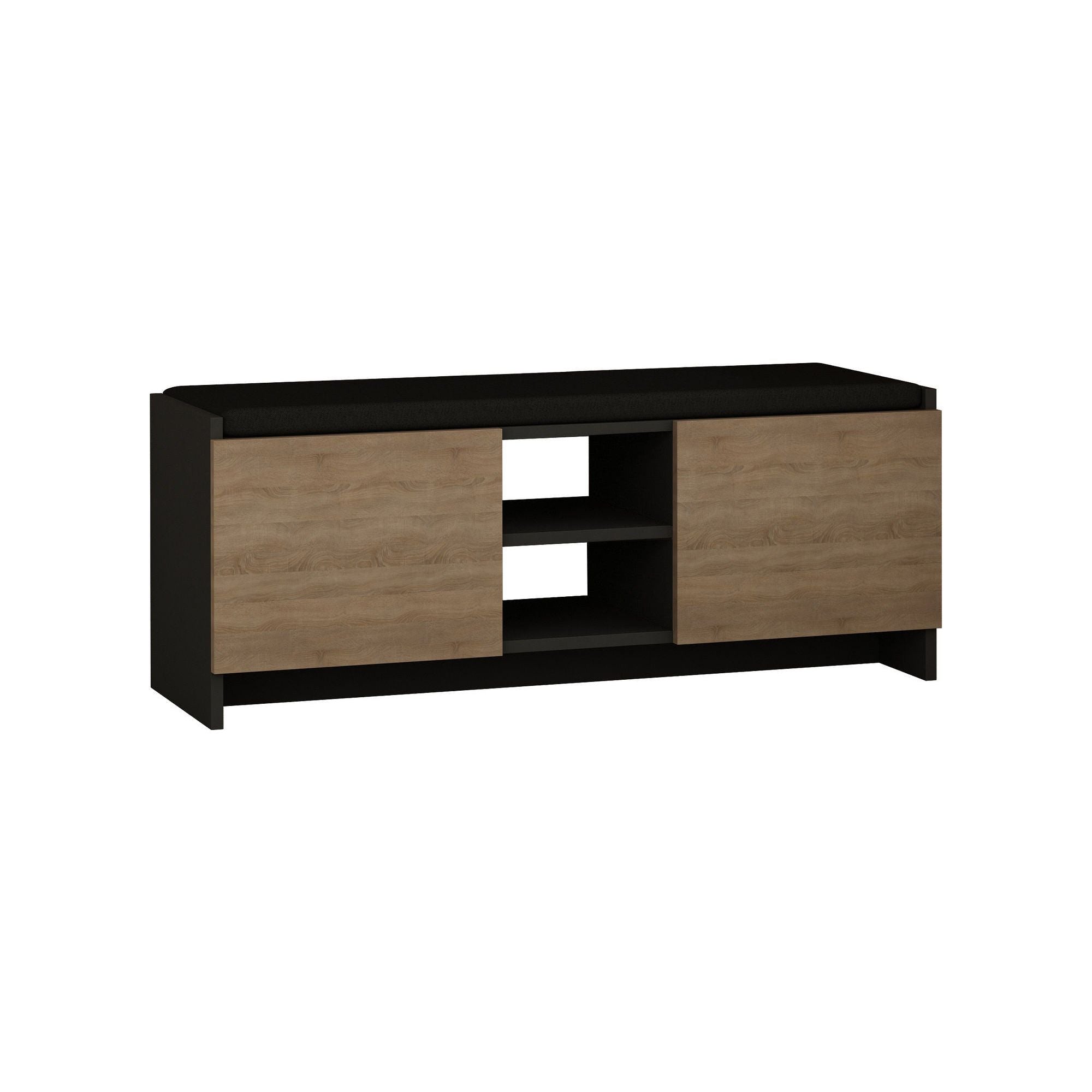 Pantofar ZULLA, stejar sonoma/gri antracit, PAL melaminat, 110x37x43 cm