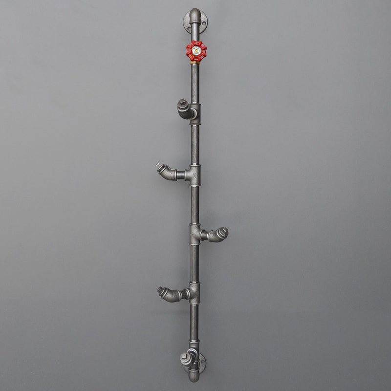 Cuier BoruRaf080, negru, metal, 15x15x100 cm
