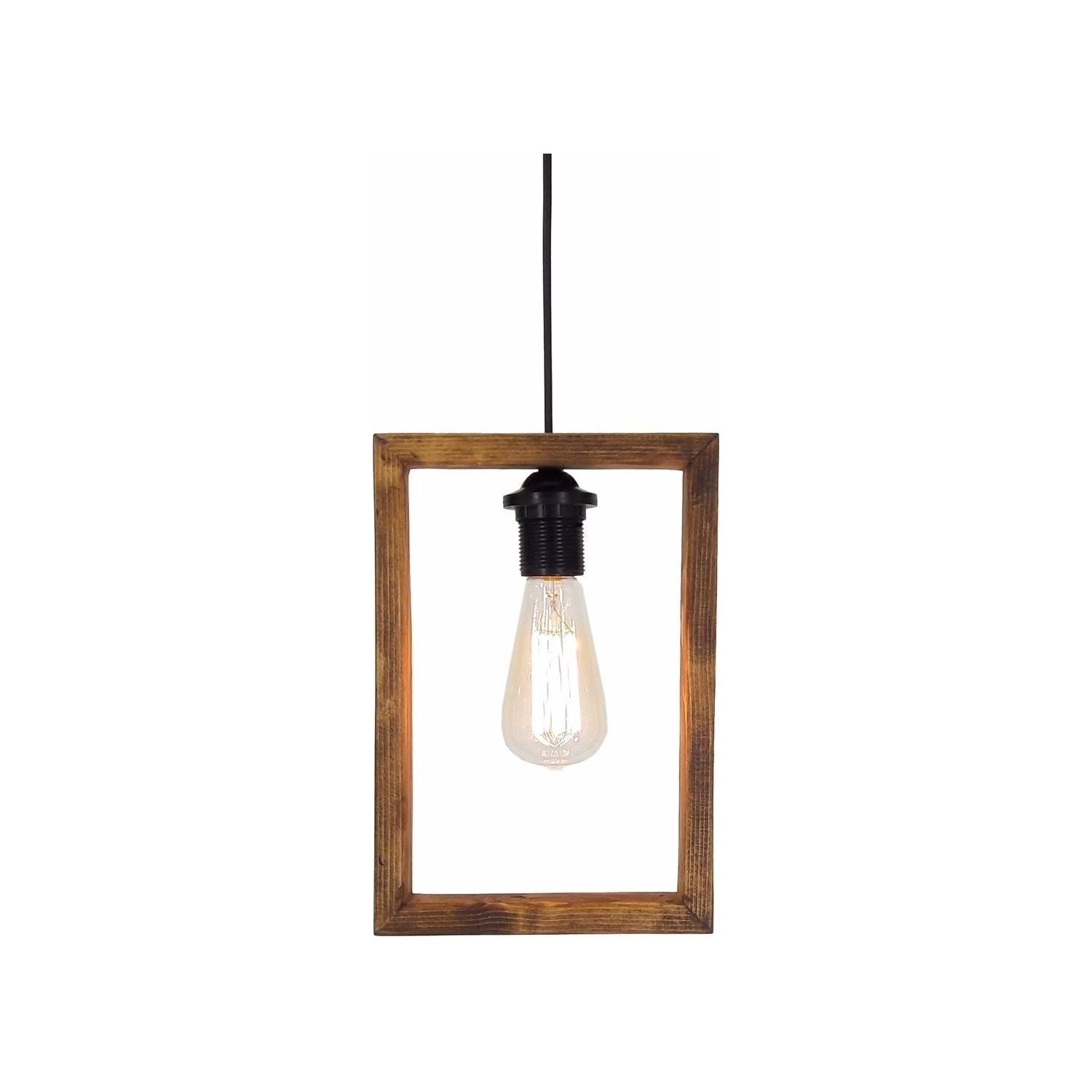 Lustra 806ALD1465, nuc, lemn, 20x5x80 cm