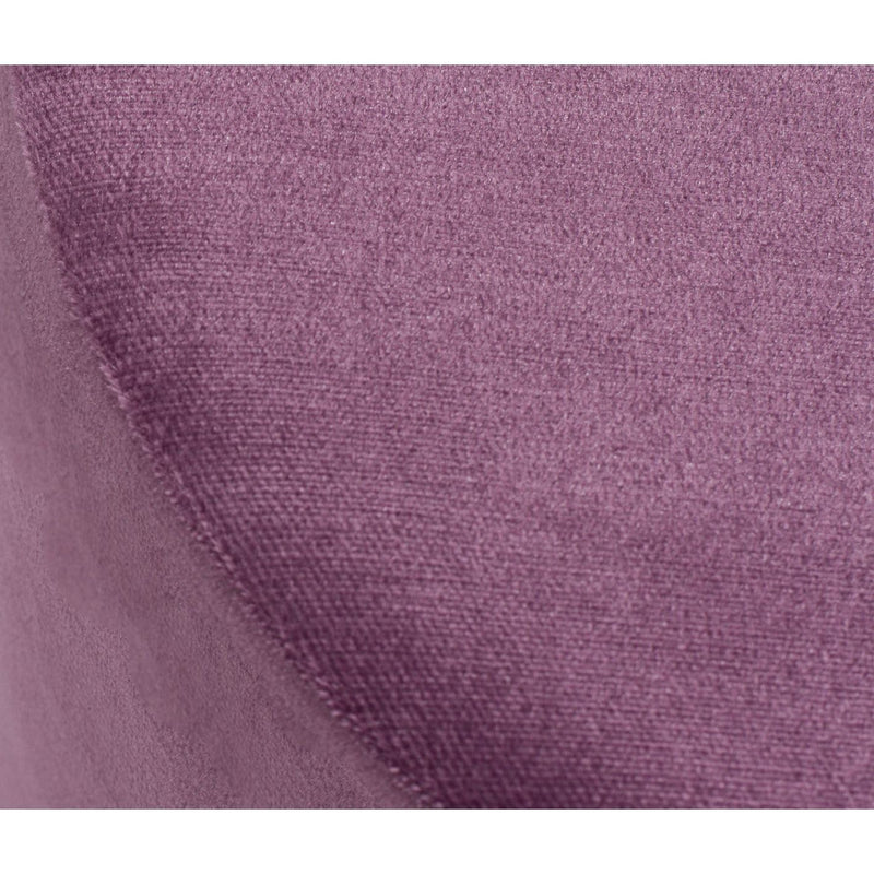 Taburet Asmara 311, violet, cadru din lemn de fag si poliester si spuma DNS, 40x40x40 cm