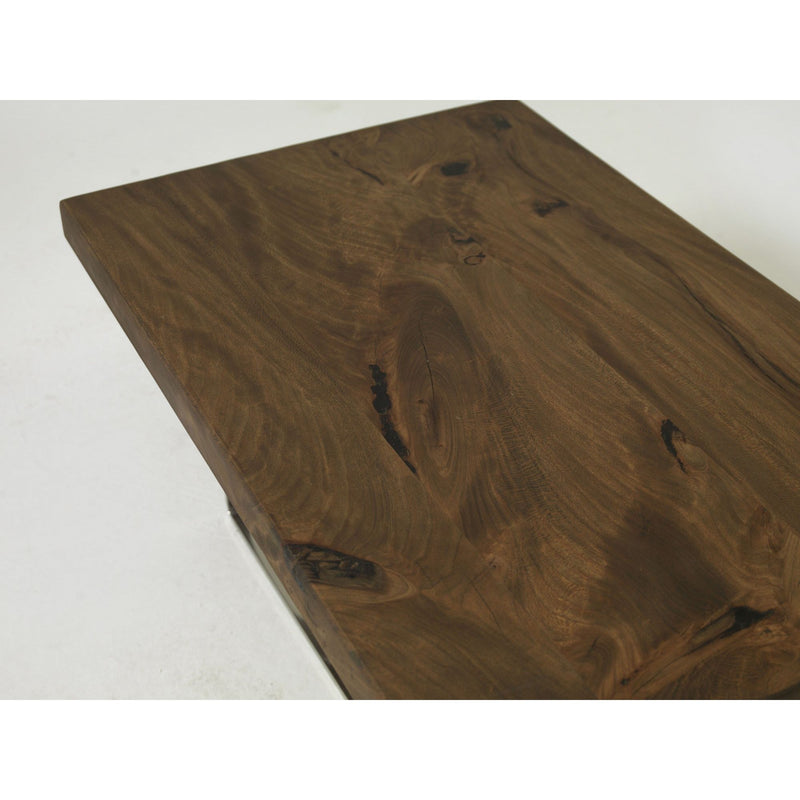 Masuta Mekele, nuc, lemn/metal, 107x67x48 cm