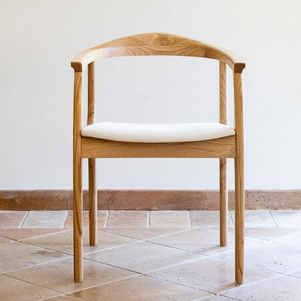 Scaun Amalfi, nuc, lemn/stofa in, 42x49x40 cm