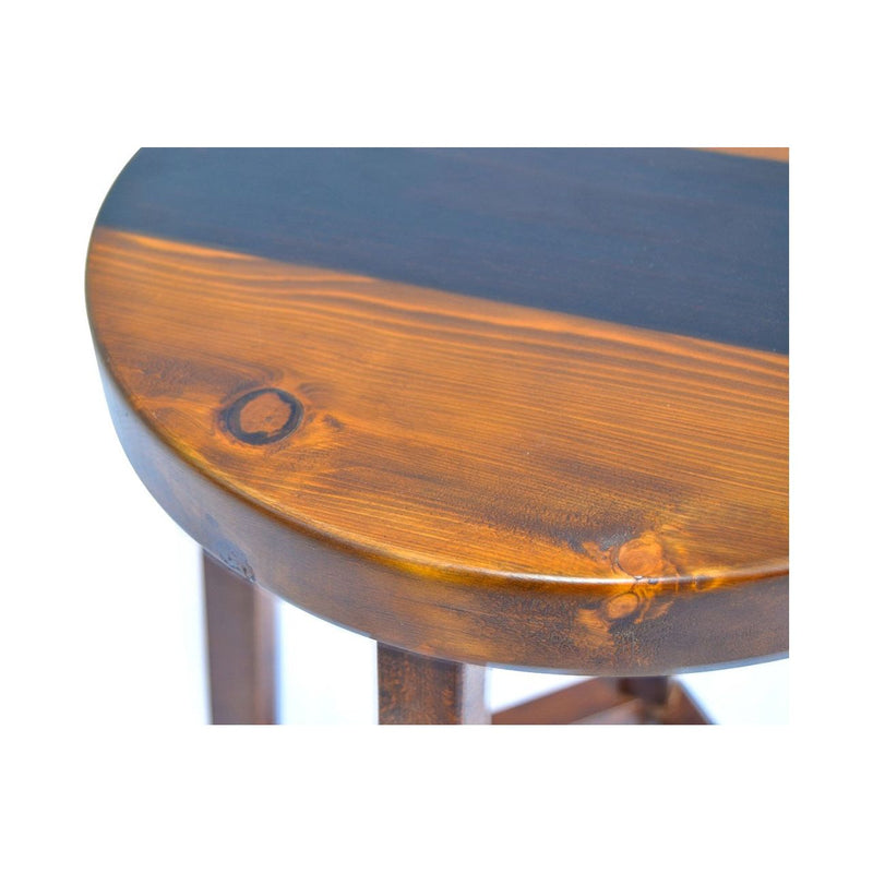 Scaun bar Jolo-2, nuc, lemn, 34x75 cm