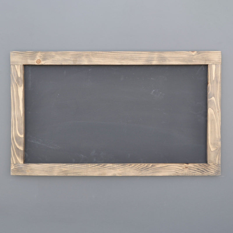Tabla de scris AA049, negru, margine din lemn de molid, 100x60x4 cm