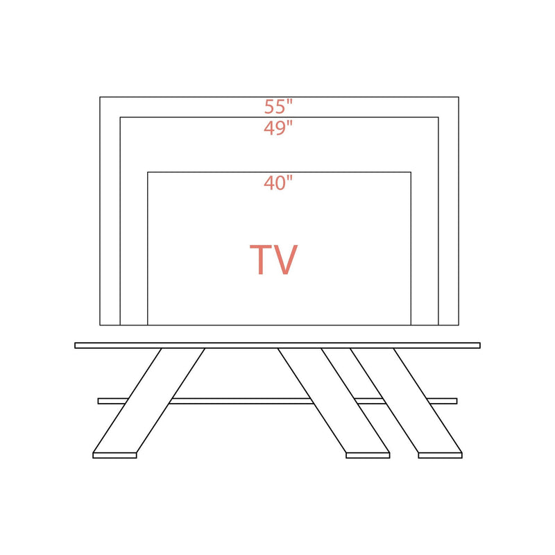 Comoda TV Fella, alb, PAL, 140x34x40 cm