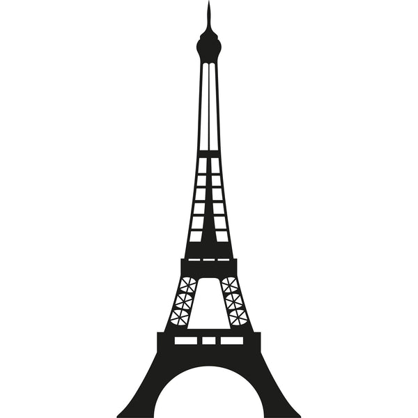 Accesoriu decorativ Eiffel Tower, negru, metal, 22x48 cm