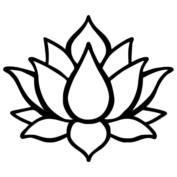 Accesoriu decorativ Lotus Flower 1, negru, metal, 50x43 cm