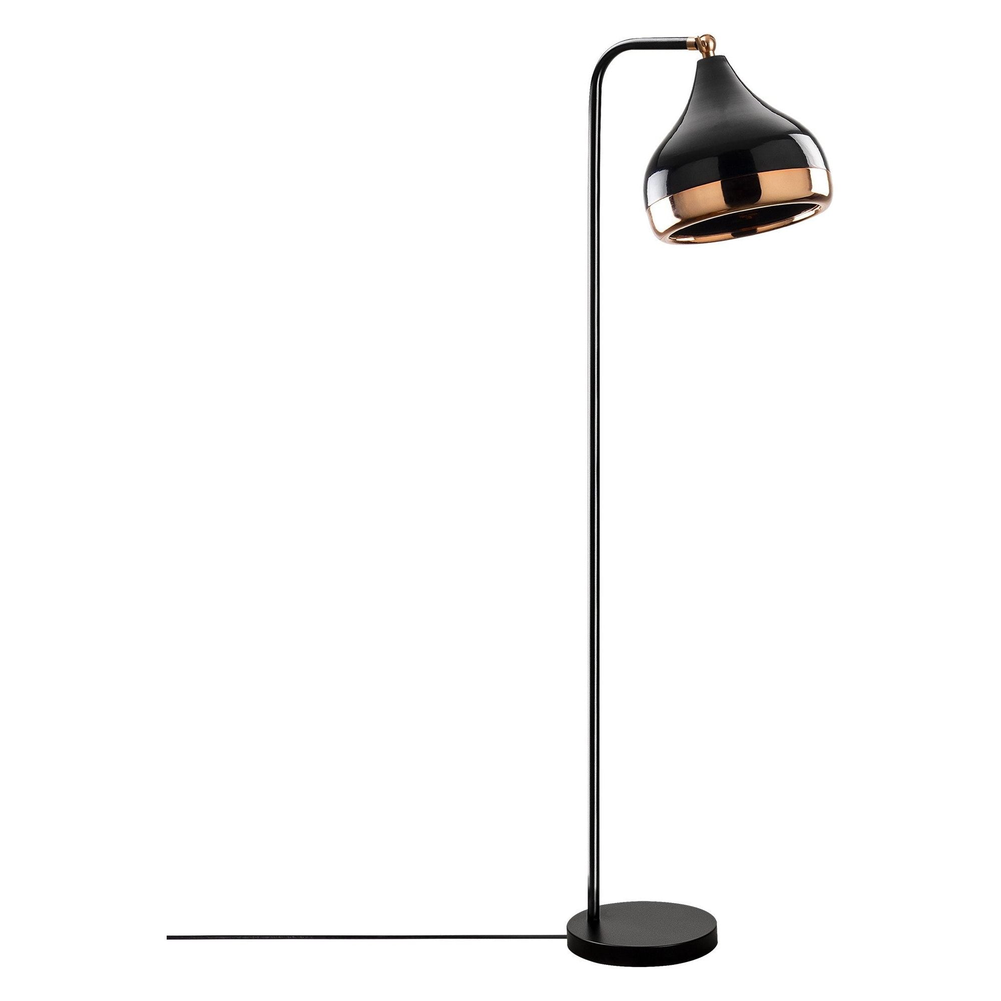 Lampadar Yıldo, 6906, metal, negru/cupru, 30x17x120 cm