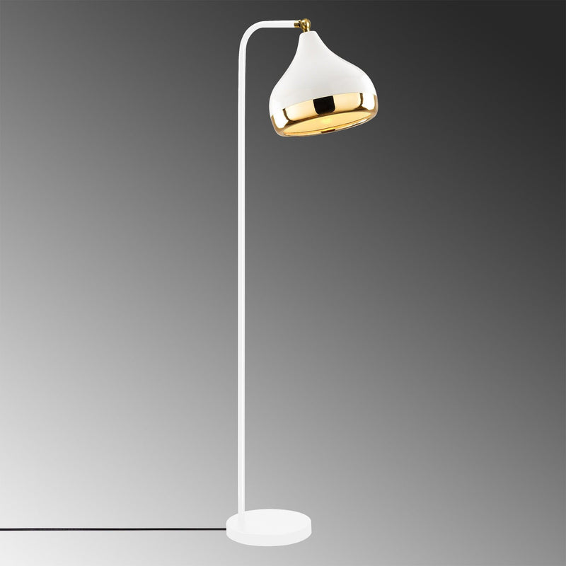 Lampa Yildo-6911, alb/auriu, metal, 30x17x120 cm