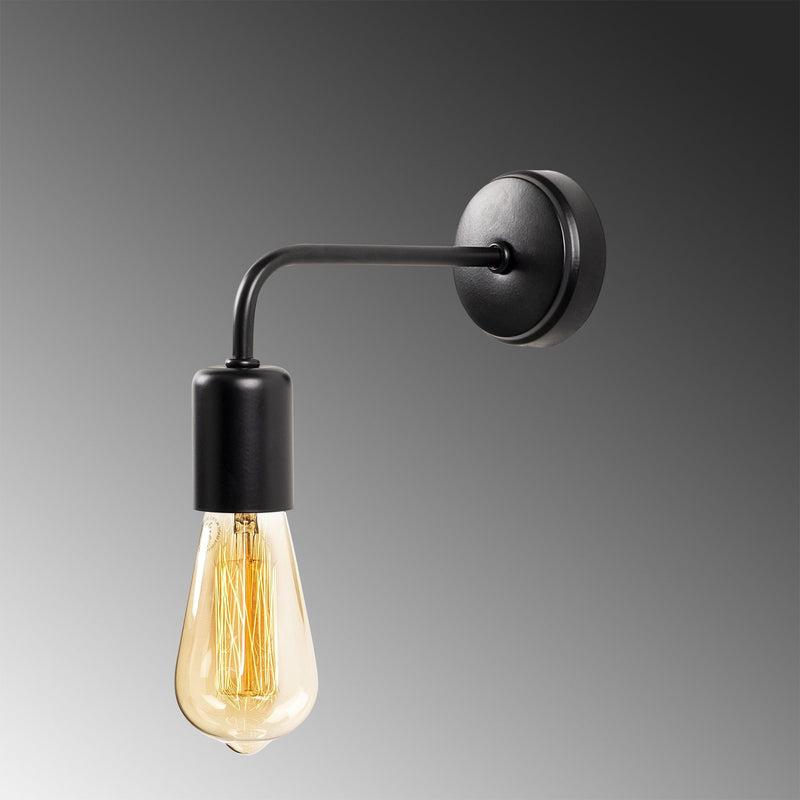 Lampa de perete Denge-3434, negru, metal, 8x20x15 cm