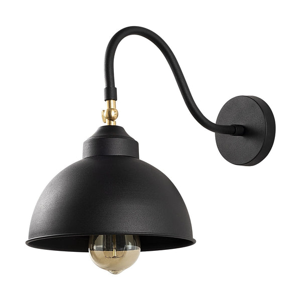 Lampa perete Saglam 3742, negru, metal, 21x32x28 cm