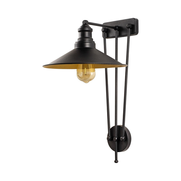 Lampa perete 3744, negru, metal, 28x34x53 cm